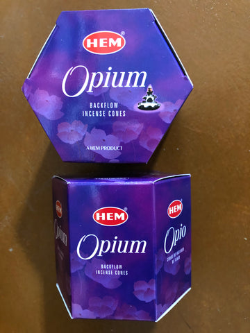 Backflow Hem Incense Cones-Opium