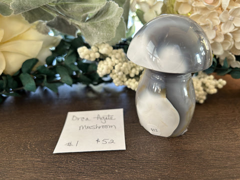 Orca Agate Mushroom #1