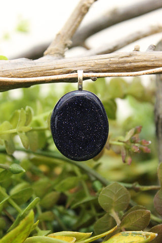 Blue Goldstone Pendant