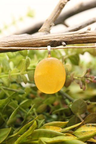 Orange Calcite Pendant