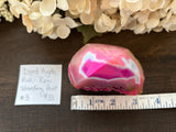 Agate Raw Standing Point Dyed Pink #3