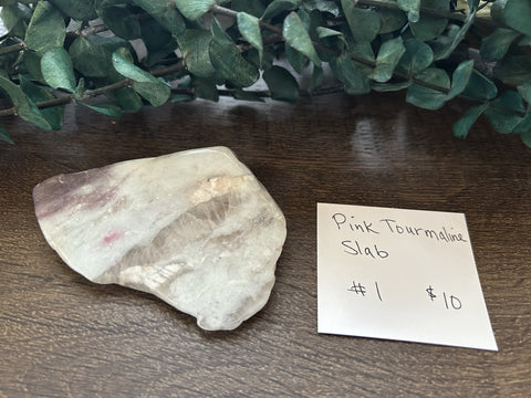 Pink Tourmaline Slab