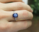 Blue Kyanite Gem Ring