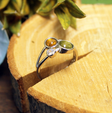 Mixed Tourmaline Ring #1