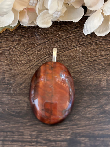 Red Tigers Eye Pendant