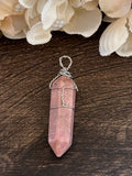 Rhodonite Wire Wrapped Pendant