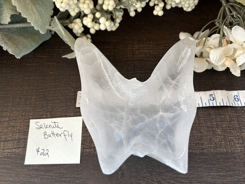Selenite Butterfly Bowl