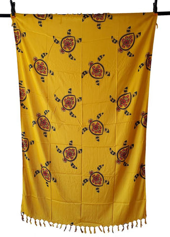 Tapestry - Sea Turtles, Yellow