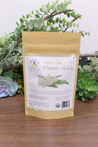 Yarrow Flower Herb 1 oz  Organic