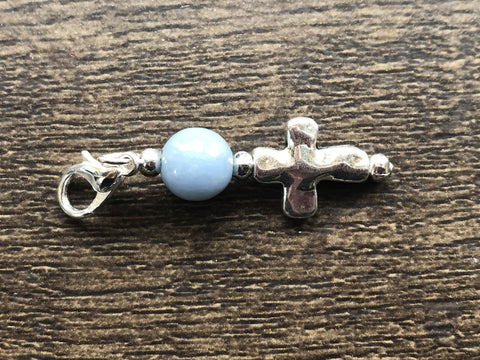 Angelite Charm