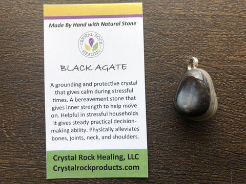 Black Agate Pendant