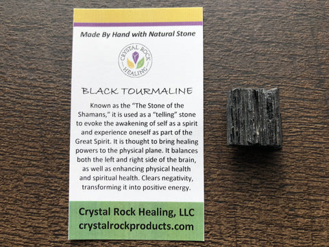 Tourmaline Raw Black Pocket Stone