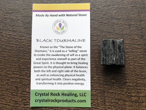 Tourmaline Raw Black Pocket Stone