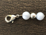 Blue Lace Agate Charm