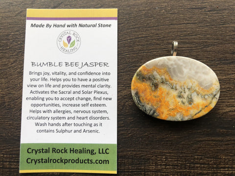 Bumblebee Jasper Pendant
