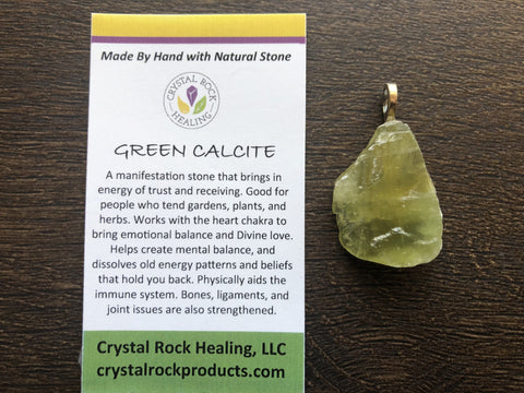 Green Calcite Pendant