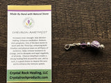 Chevron Amethyst Charm