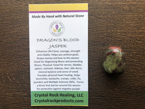Dragons Blood Jasper Pocket Stone