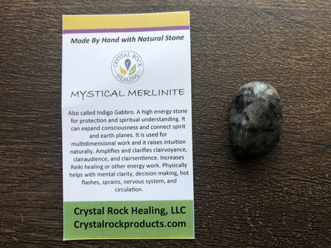Merlinite (Indigo Gabbro) Pocket Stone