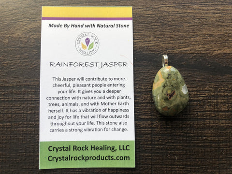 Rainforest Jasper Pendant