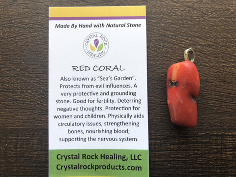 Red Coral Pendant