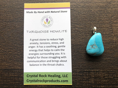 Turquoise Howlite Pendant