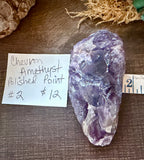 Chevron Amethyst Polished Point #2