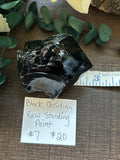 Black Obsidian Raw Standing Point #7