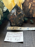 Black Tourmaline Raw Standing Point #3