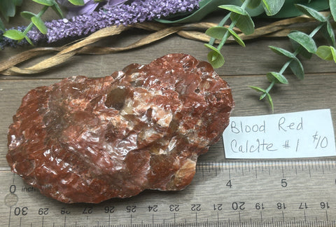 Blood Red Calcite #1