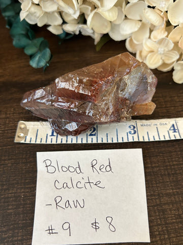 Blood Red Calcite #9