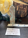 Blue Aragonite Obelisk Tower #2
