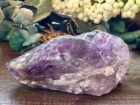 Chevron Amethyst Polished Point #1