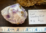 Chevron Amethyst Raw Standing Point #2
