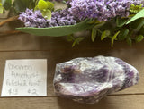 Chevron Amethyst Polished Point #2