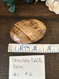 Chocolate Calcite Palm #1