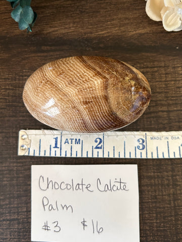 Chocolate Calcite Palm #3