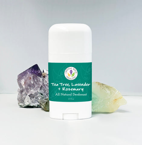 All Natural Deodorant Tea Tree, Rosemary, Lavender 2.5oz