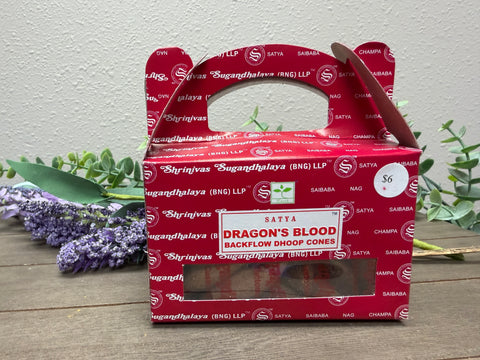 Backflow Dhoop Incense Cones-Dragons Blood