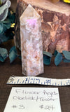 Flower Agate Obelisk Tower #3