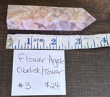 Flower Agate Obelisk Tower #3