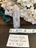 Flower Agate Obelisk Tower #7