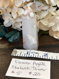 Flower Agate Obelisk Tower #5