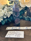 Garnet in Astrophyllite Obelisk Tower #2