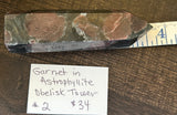 Garnet in Astrophyllite Obelisk Tower #2