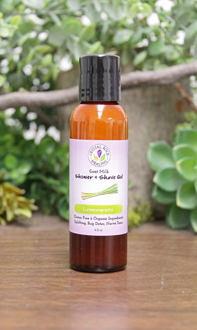 Goat's Milk Shower & Shave Gel - Lemongrass 2oz