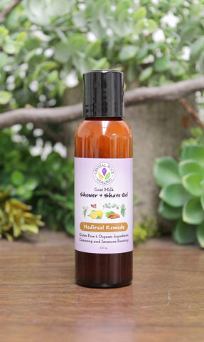 Goat's Milk Shower & Shave Gel - Medieval Remedy 2oz