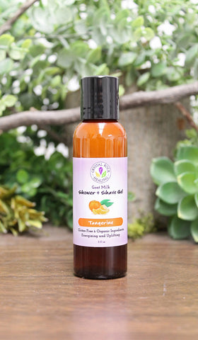 Goat's Milk Shower & Shave Gel - Tangerine 2oz