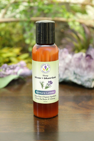 Hemp Shower & Shave Gel - Rosemary Lavender 2oz