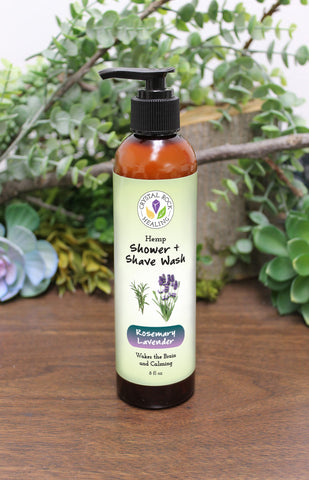 Hemp Shower & Shave Gel - Rosemary Lavender 8oz